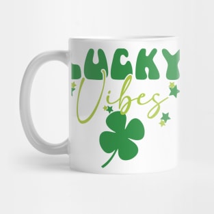 Lucky Vibes on St. Patricks Day Mug